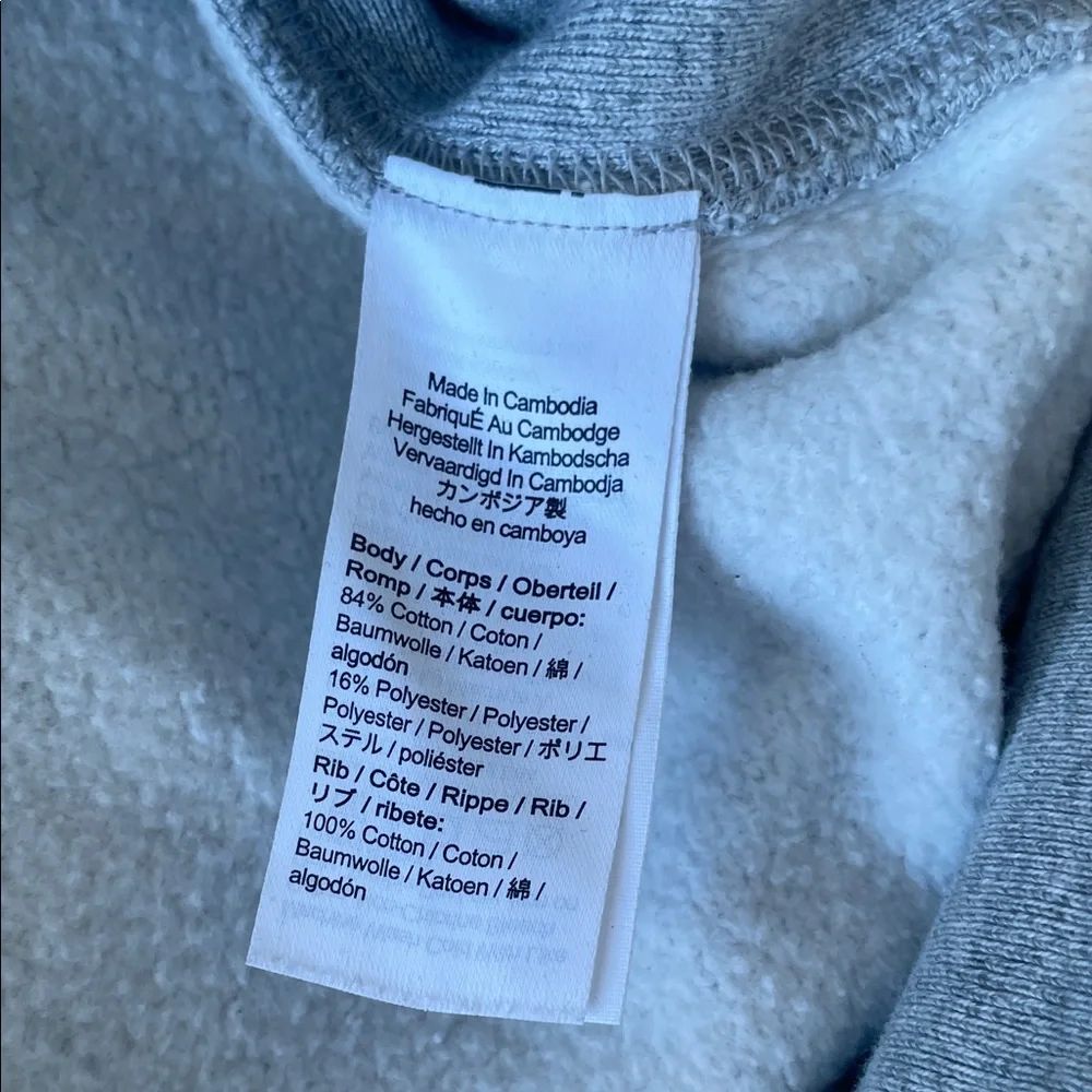 J. Crew Light Gray Men's Hoodie Sweater
